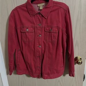 Vintage 90’s plus red Jean jacket 1X (S)